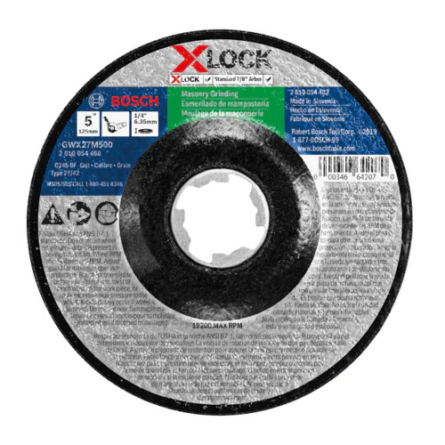 Bosch BOS-GWX27M500 5in X-Lock Masonry Grinding Wheel T27