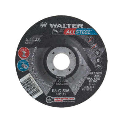 Walter Surface Technologies WAL-08C-4-1/2INXX 4.5in ALLSTEEL Grinding Disc