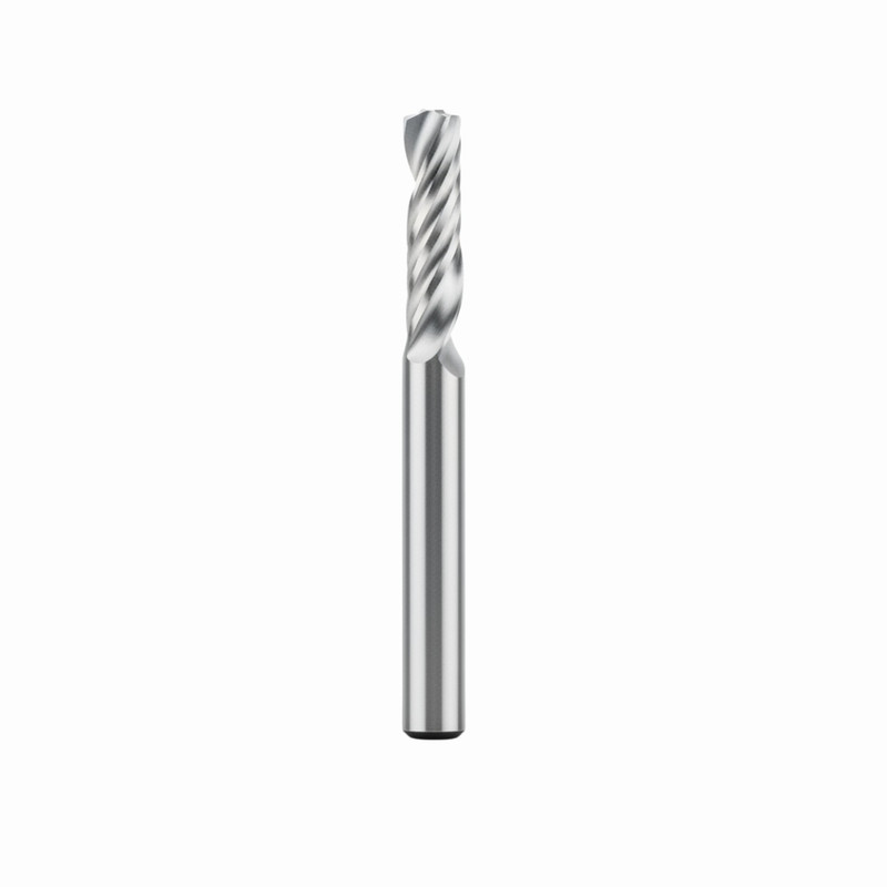 Dimar DIM-SCPL46 1/4in Dia Solid Carbide O Flute Spiral Bit for Plastic Upcut 1 Flute 1/4in Shank 2-1/2in Length