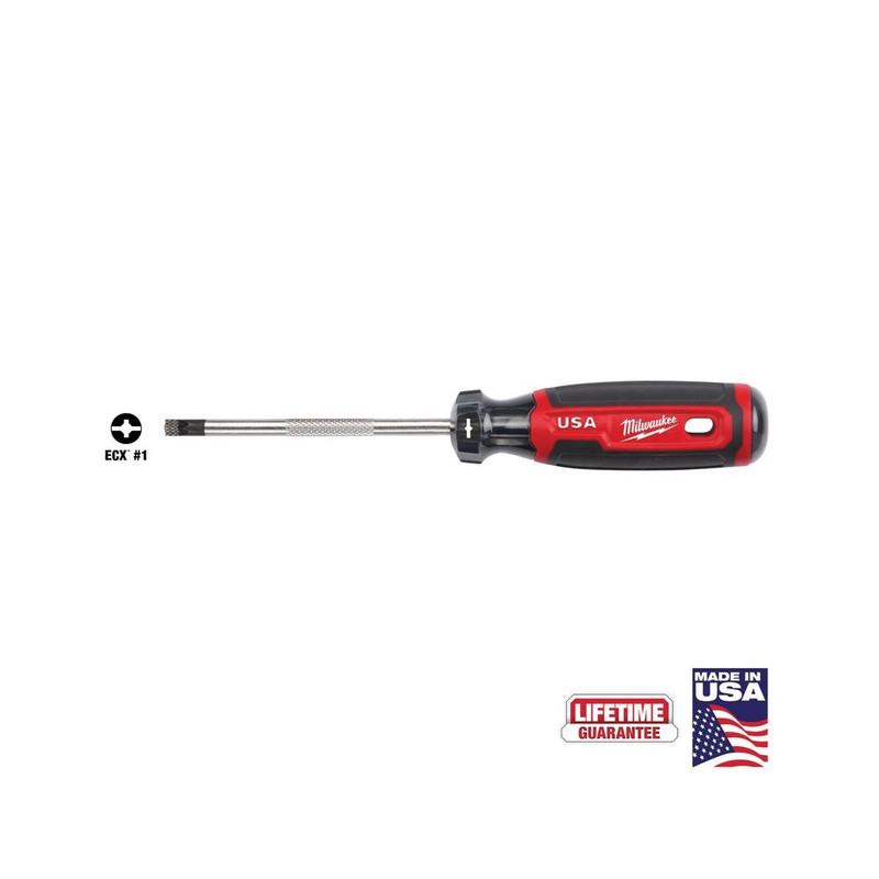 Milwaukee MIL-MT215 4in Cushion Grip Screwdriver - Ecx 1 - USA