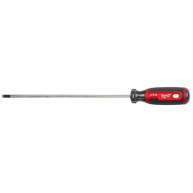 Milwaukee MIL-MT213 8in 3/16in Cabinet. Screwdriver with Cushion Grip (USA)