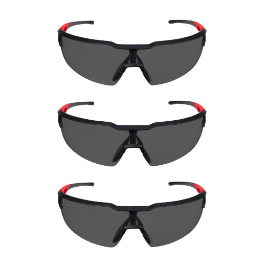 Milwaukee MIL-48-73-2054 3pk Safety Glasses - Anti-Scratch Lenses TINT A/S