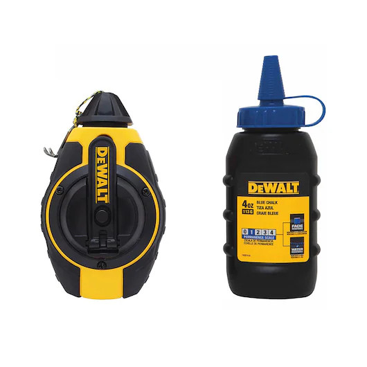 DEWALT DEW-DWHT47373L 3:1 Chalk Reel 100ft/30m with Blue Chalk
