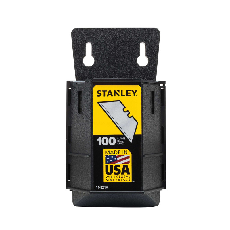 Stanley ST-11-921A Heavy-Duty Utility Blades With Dispenser 100 Pack