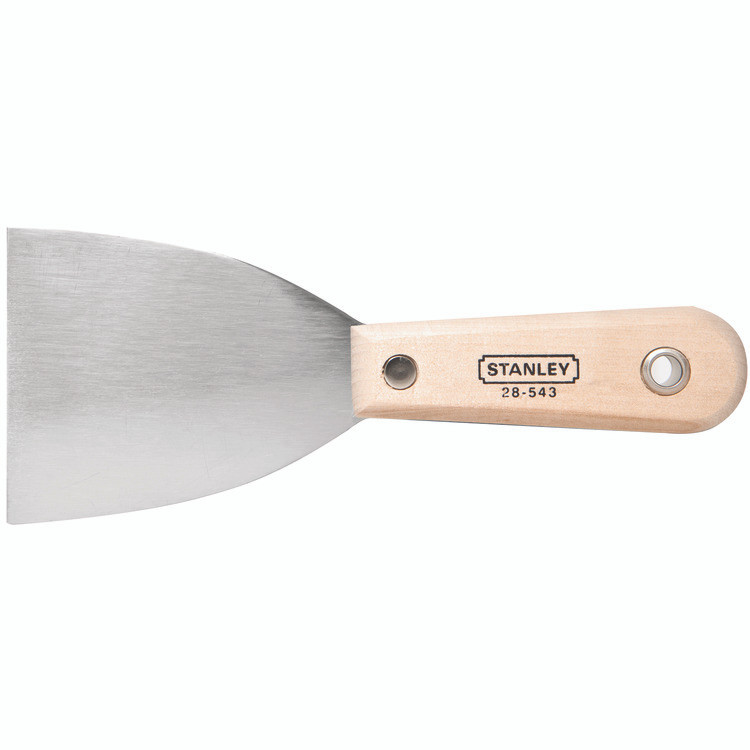 Stanley ST-28-543 3in Wood Handle Stiff Scraper Knife