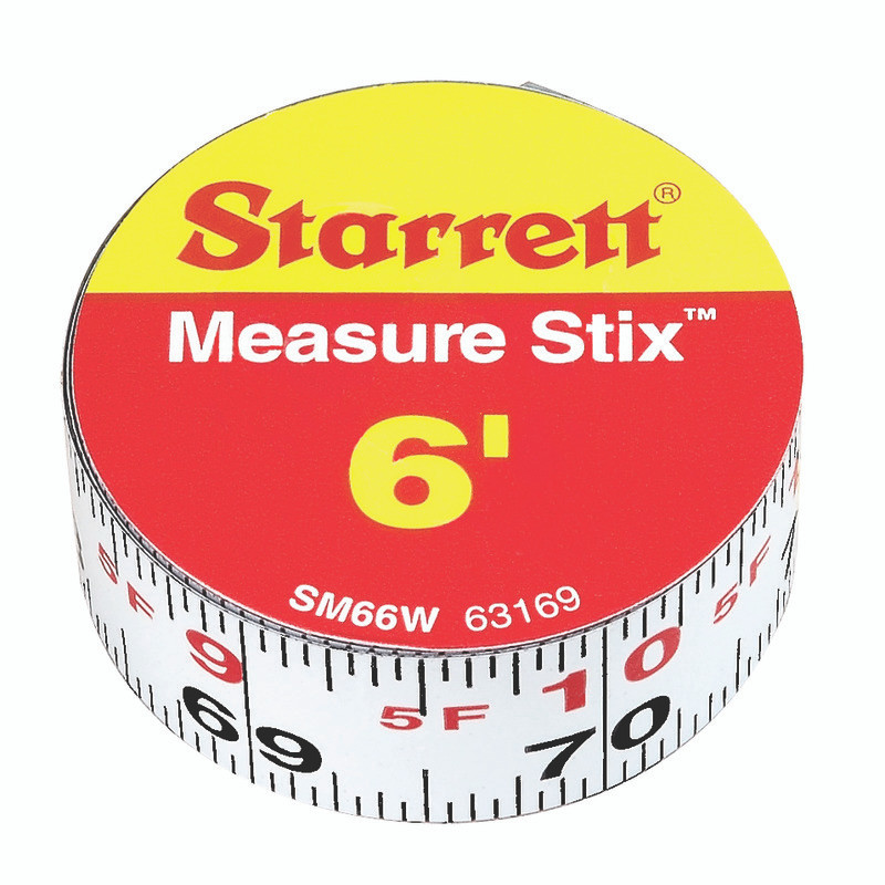 Starrett STAR-SM66W 6 X 3/4in Imperial L-R Adhesive Rule