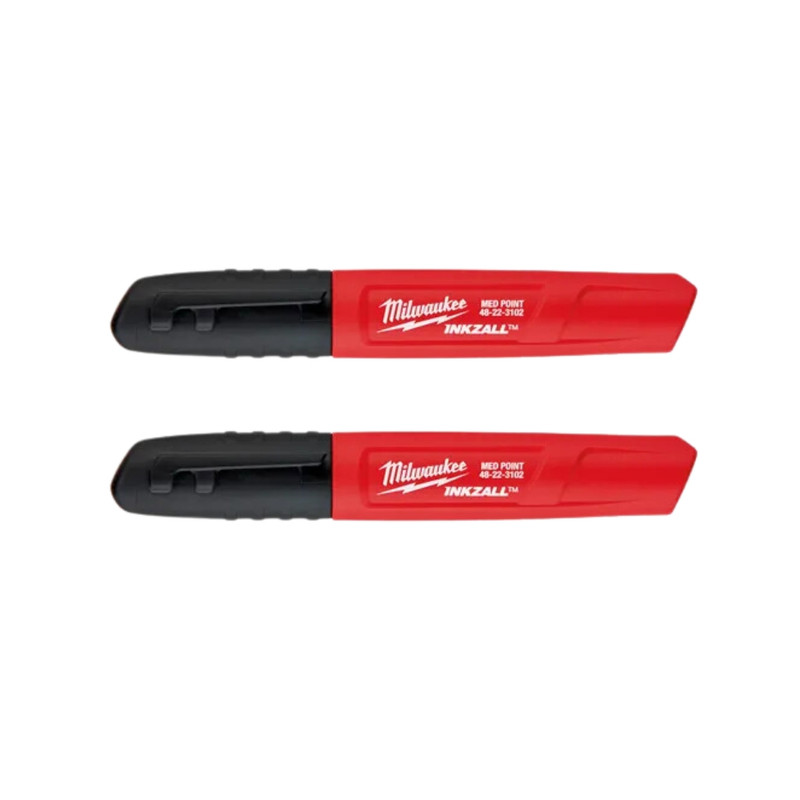 Milwaukee MIL-48-22-3102 2PK INKZALL Black Medium Point Marker