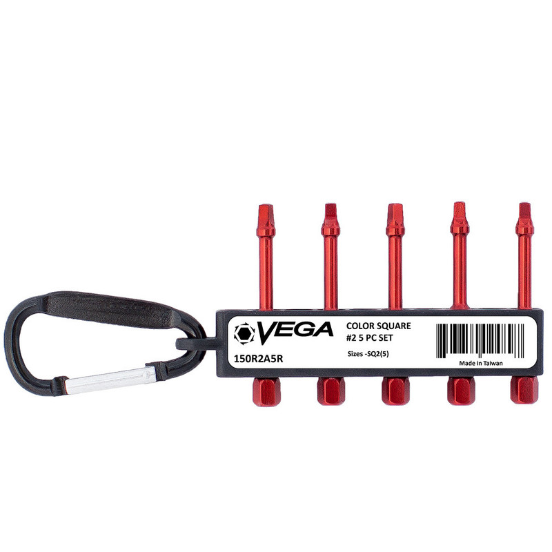 Vega Industries VEGA-150R2A5R R2 x 2in Carabiner Bit Set (5pc)
