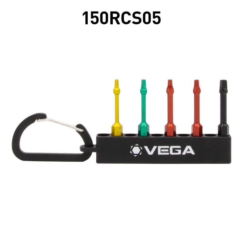 Vega Industries VEGA-150RCS05 2in SQ Bit Carabiner Set (5pc)