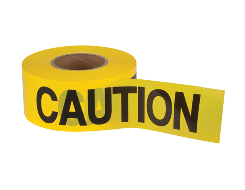Pillar PIL-VI-3100-CAUTION 3in x 1000ft Caution Barricade Tape