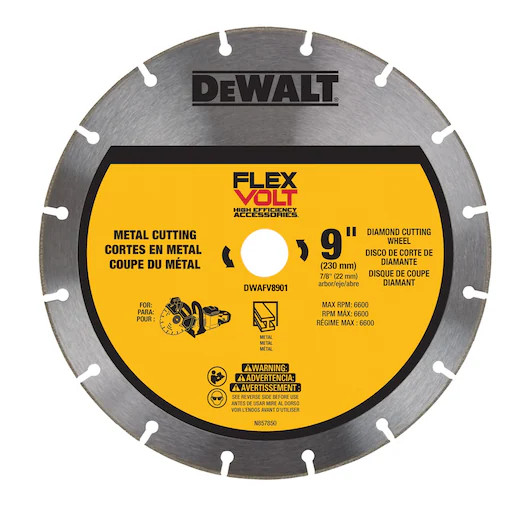DEWALT DEW-DWAFV8901 9in FLEXVOLT Metal Cutting Diamond Wheel