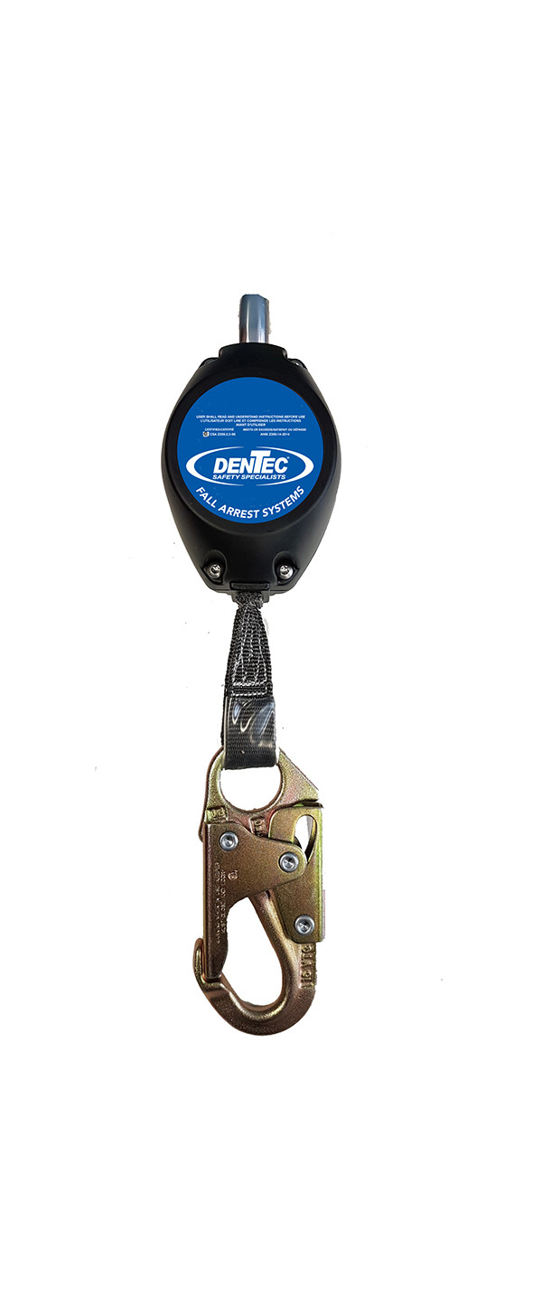 Dentec DEN-16SRL007215 Self Retracting Lanyard - 7ft Web and Swivel Hook