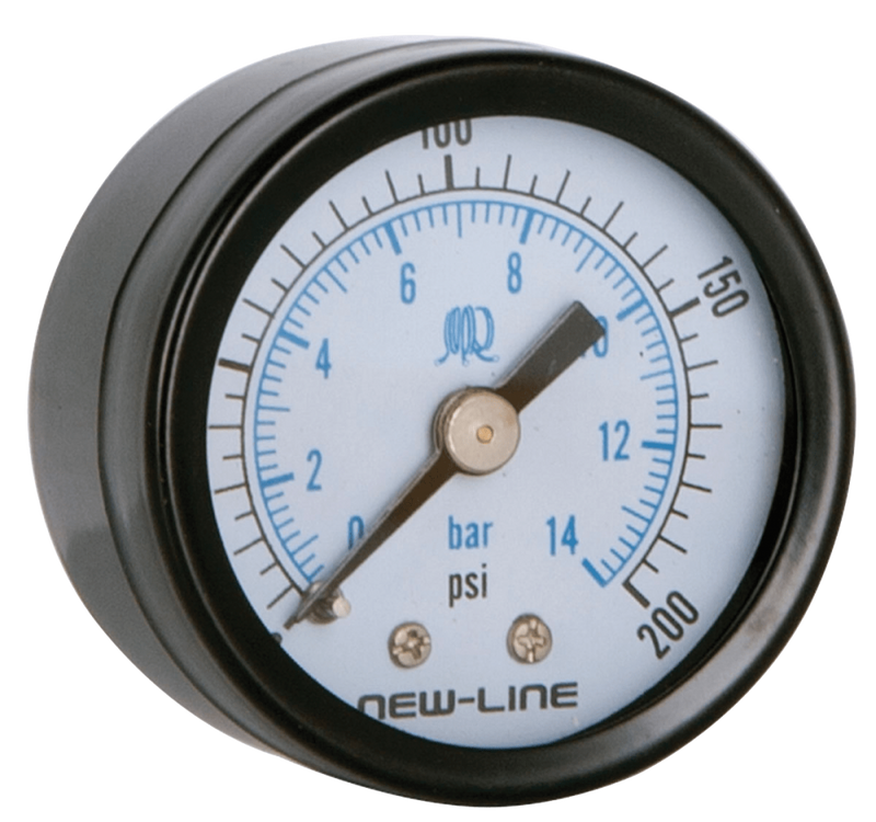 Bissett BIS-BAF-GA112 0-160 Dry Gauge 1-1/2in Face And 1/8in Back Mount