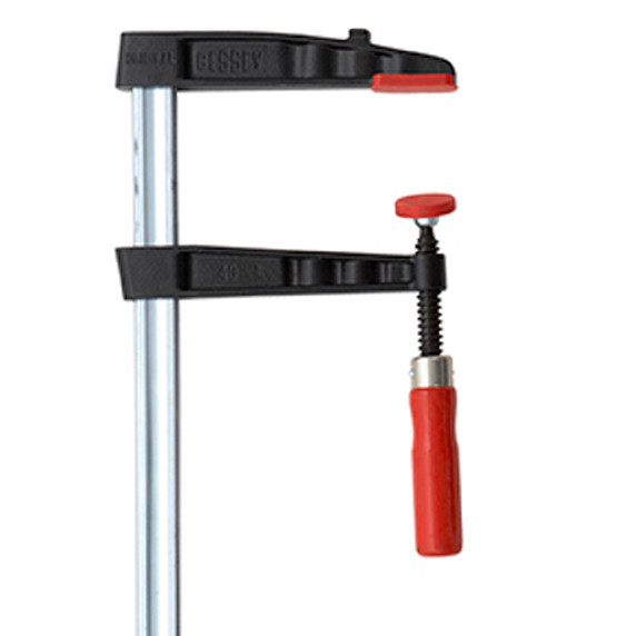 Bessey BES-TG-4INXX 4in Woodworking Clamp F-Style 2K Handle Replaceable Pads