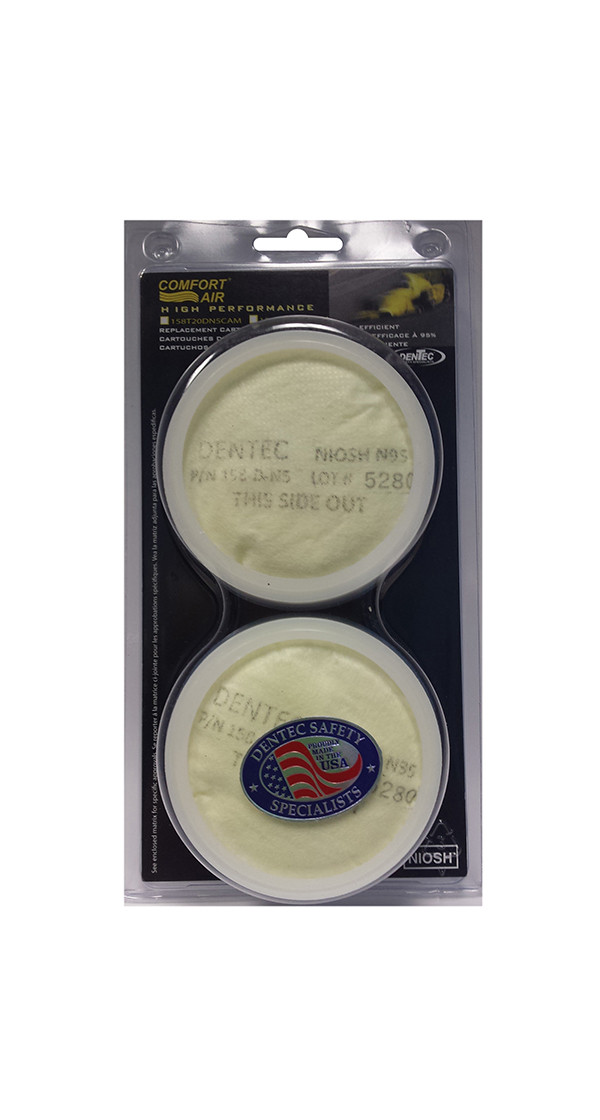 Dentec DEN-15F158T20DN5CAM N95 Organic Vapour Prefilters