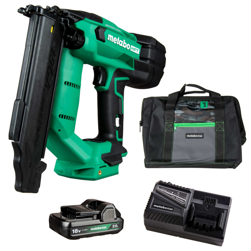 Metabo HPT HPT-NT1850DFTM 18V MultiVolt 18ga Compact Brad Nailer 2.0Ah Kit