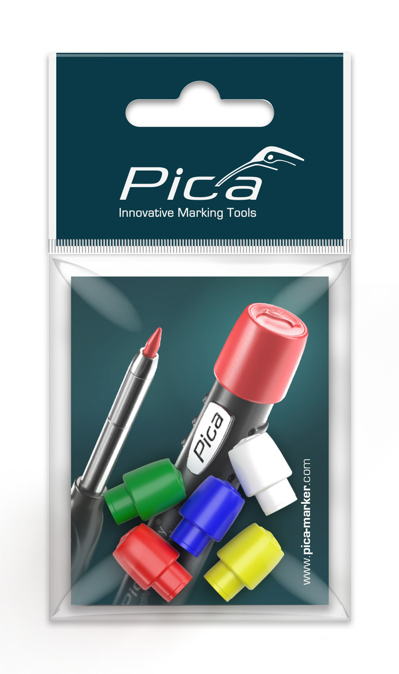 Pica-Marker PICA-55801 Dry Coloured Caps (5pk)