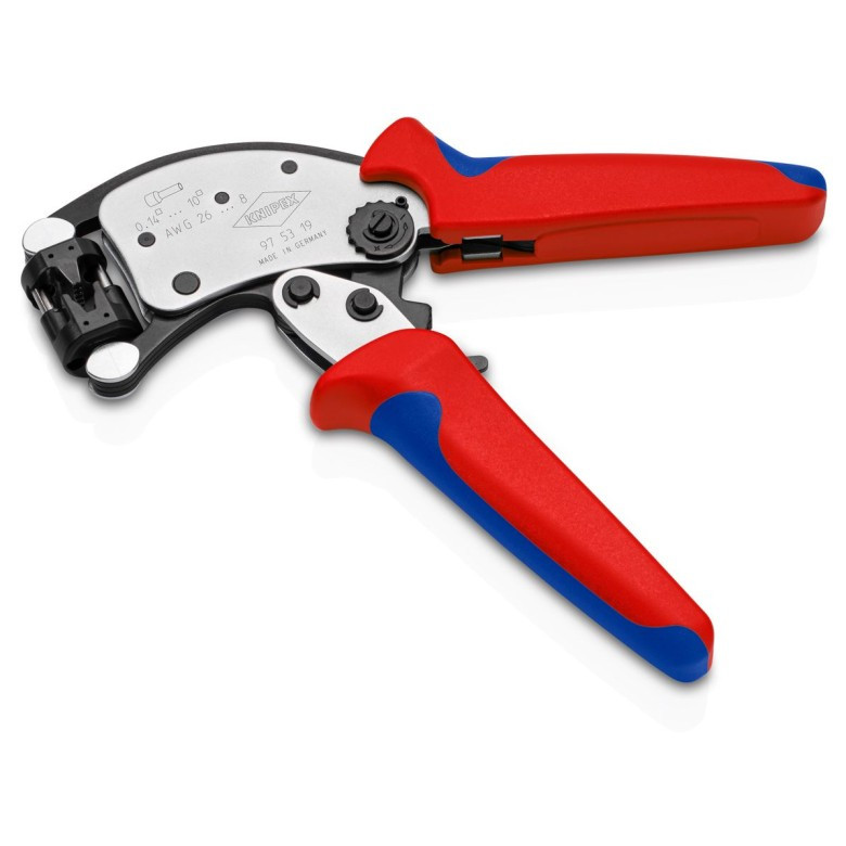Knipex KNIP-975319 8in Twistor T Self-adjusting Crimping Pliers For Wire Ferrules
