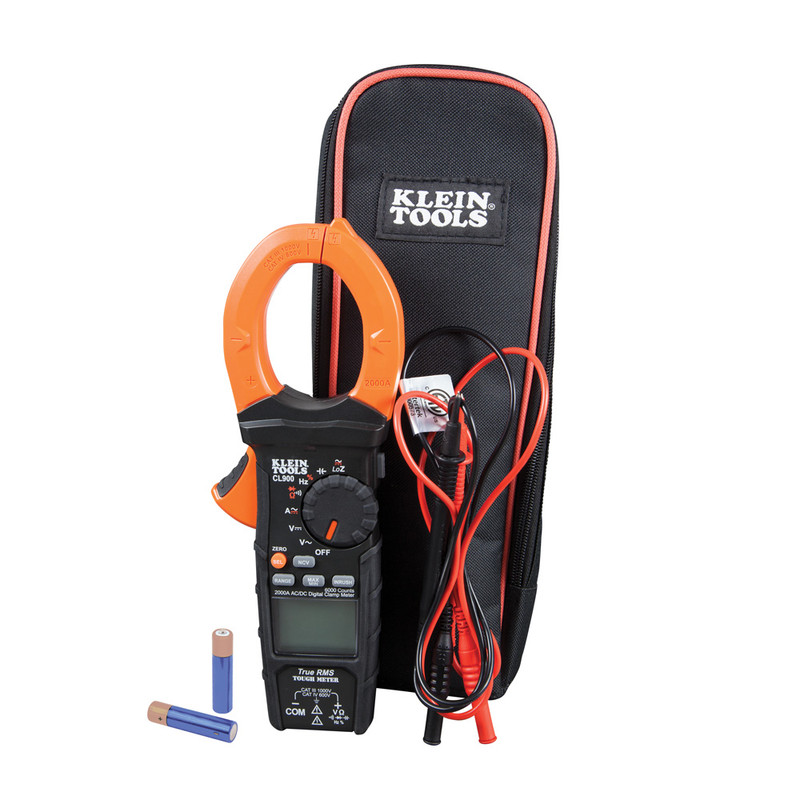 Klein Tools KLE-CL900 Digital Clamp Meter 2000amp Ac Auto-range