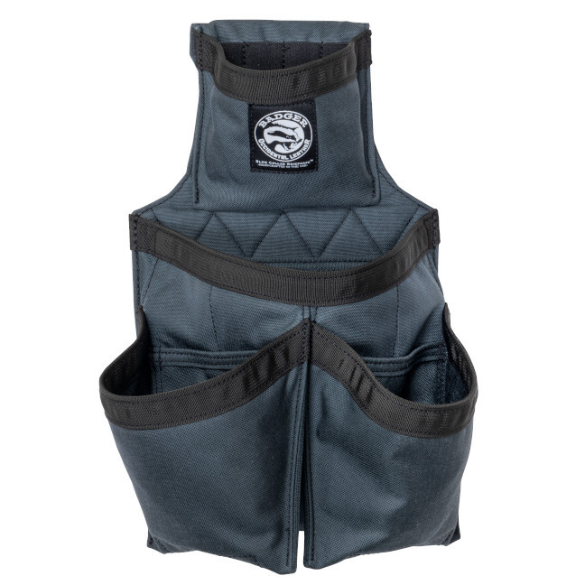 Badger Tool Belts BADGER-441010LH Gunmetal Grey Fastener Carpenter Bag Left Handed