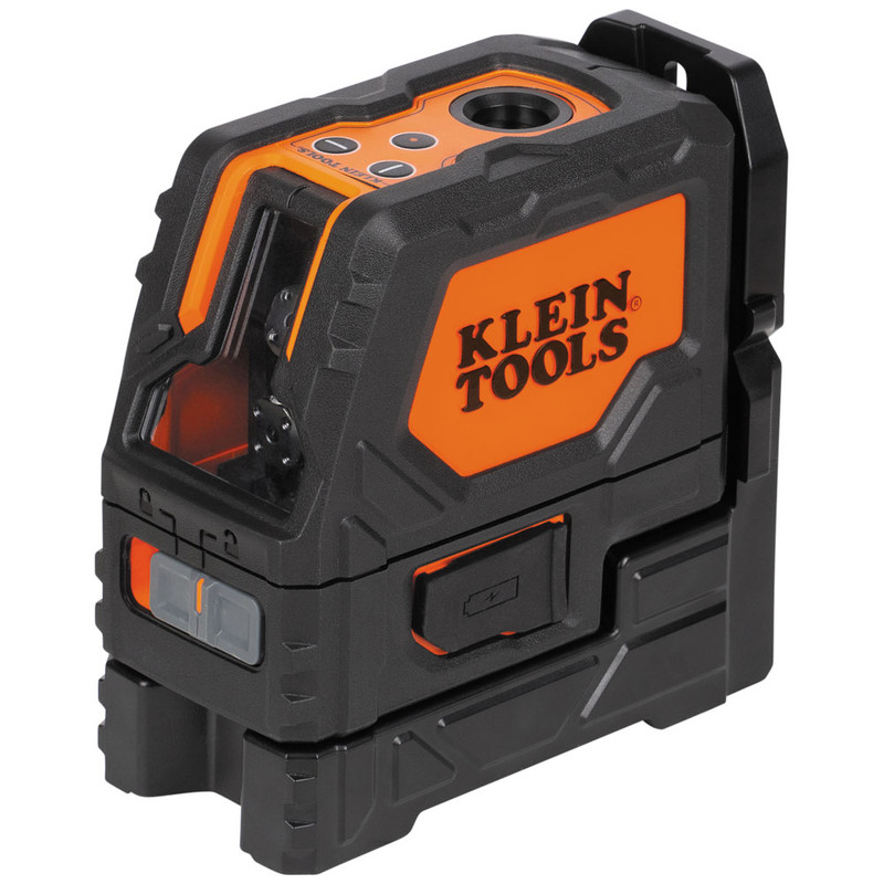 Klein Tools KLE-93LCLGR Rechargeable Self-Leveling Green Cross-Line Laser Level with Red Plumb