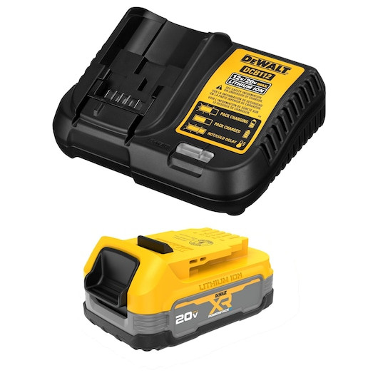 DEWALT DEW-DCBP034C 20V MAX XR POWERSTACK 1.7Ah Compact Battery and Charger Starter Kit