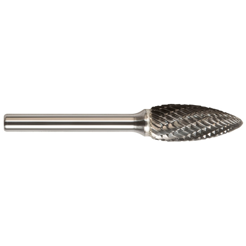 Walter Surface Technologies WAL-70H041DC SH-41 Flame Shape Solid Carbide Miniature Bur Double Cut