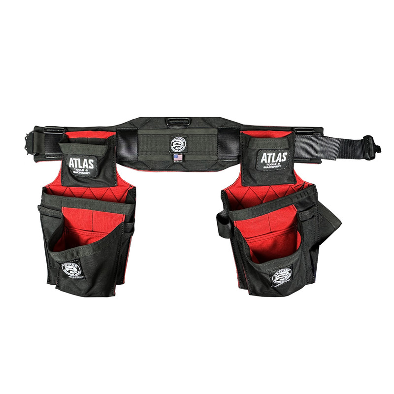 Badger Tool Belts BADGER-461197-XX Custom Atlas Carpenter Set Limited Edition Black & Red