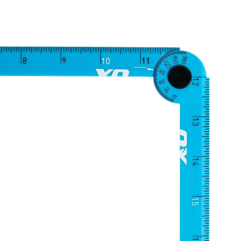 OX Tools OX-P507303 24in Pro Imperial Tuff Rule | Cyan