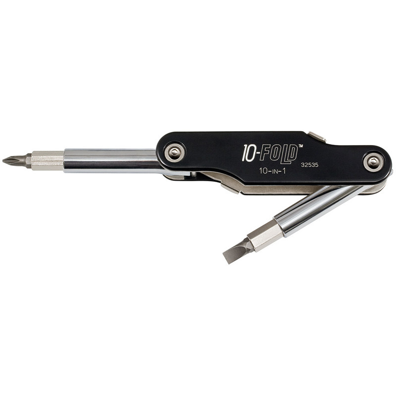 Klein Tools KLE-32535 10-in-1 10 Fold Screwdriver / Nut Driver