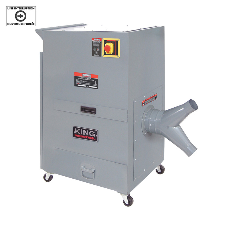 King Canada KING-KC-7300C 2HP Metal Dust Collector