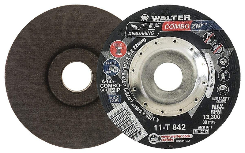 Walter Surface Technologies WAL-11T8-6INXX 6in x 5/64in Type 27 Combo Zip