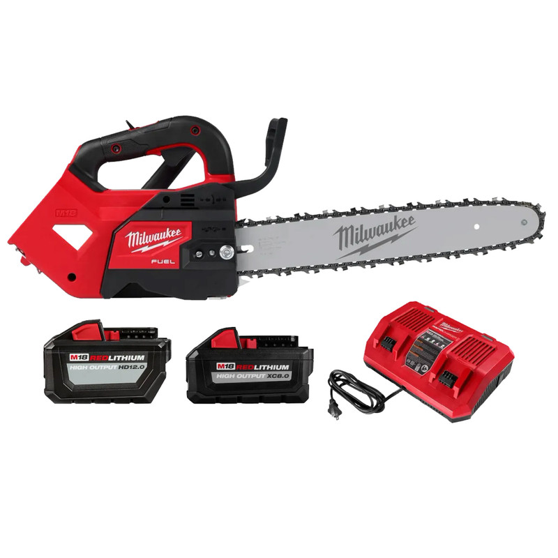 Milwaukee MIL-2826-22T M18 FUEL 14in Top Handle Chainsaw 8.0Ah + 12.0Ah Kit
