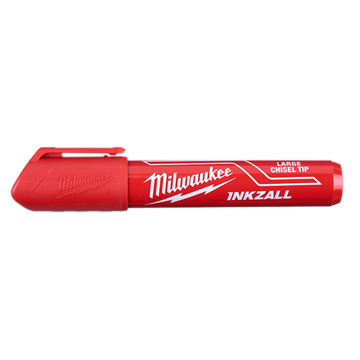 Milwaukee MIL-48-22-3256 INKZALL Red Large Chisel Tip Marker