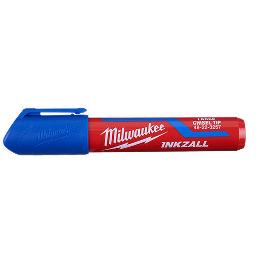 Milwaukee MIL-48-22-3257 INKZALL Blue Large Chisel Tip Marker