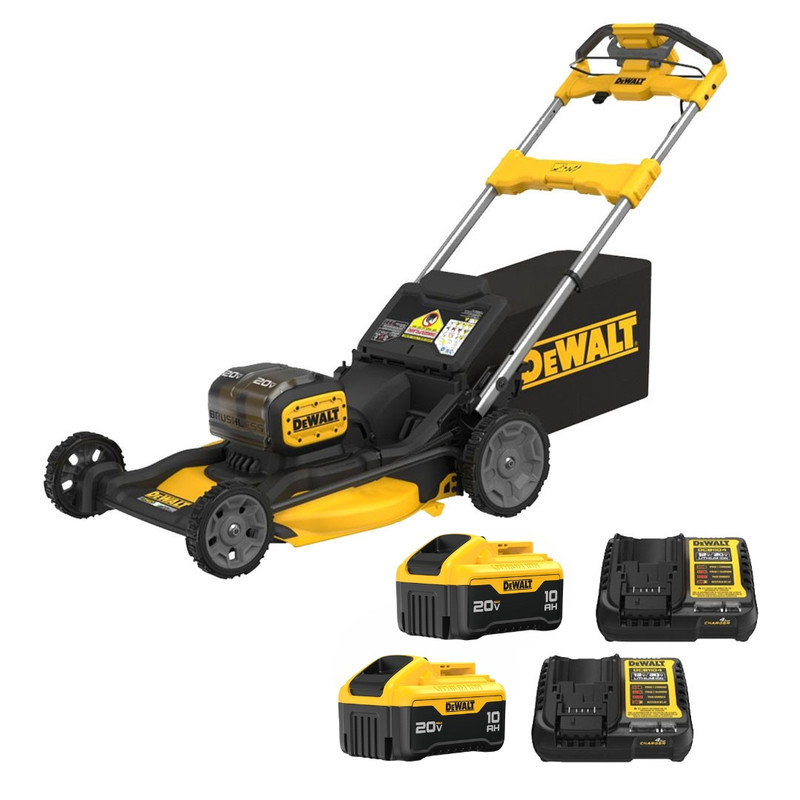 DEWALT DEW-DCMWSP256U2-CA 2X20V MAX XR 21in Cordless RWD Self-Propelled Mower 10.0Ah Kit