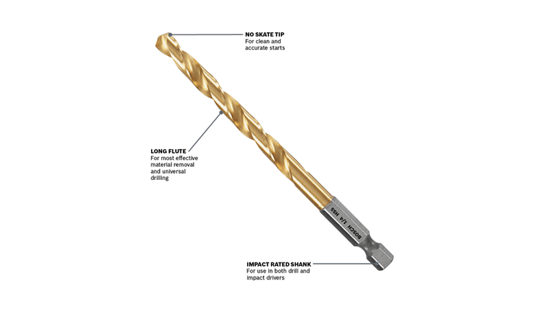 Bosch BOS-TI21XXIM Impact Titanium Drill Bit