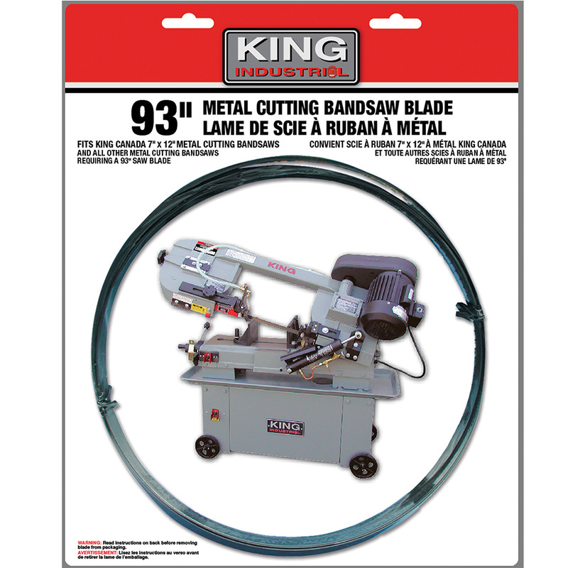 King Canada KING-KBB-93-BM 93in Bi-Metal Bandsaw Blade