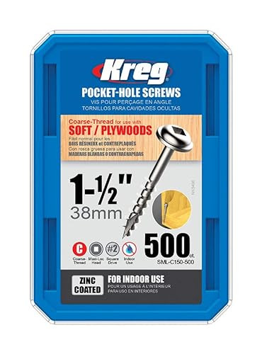Kreg Tool KREG-SML-C150 1-1/2in #8 Coarse Pocket Screw