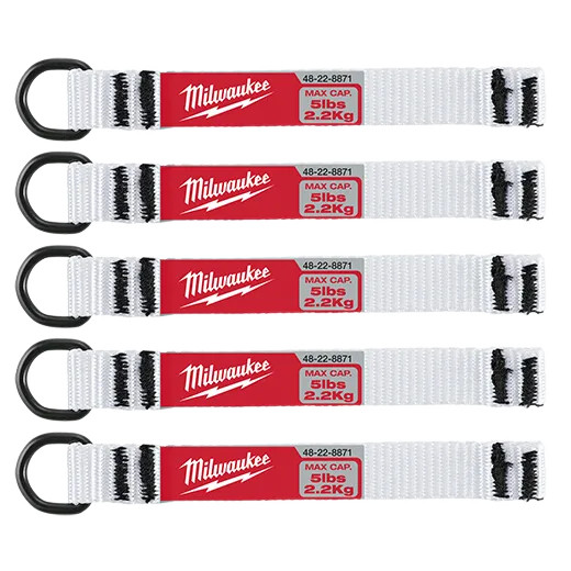 Milwaukee MIL-48-22-8871 5pc 5lb D-Ring Web Attachment