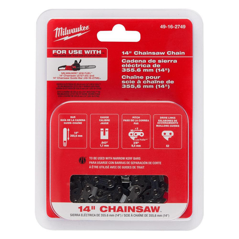 Milwaukee MIL-49-16-2749 14in Chainsaw Chain