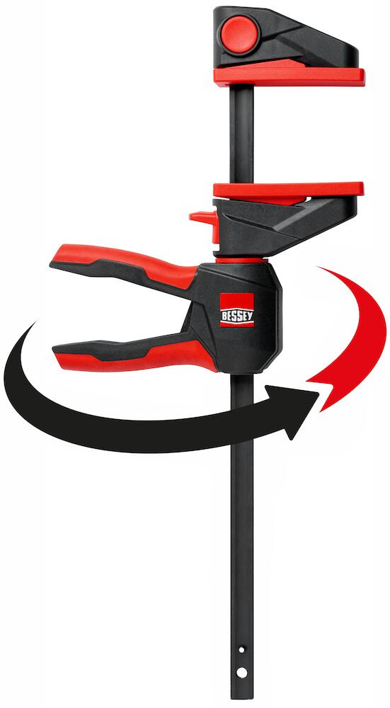 Bessey BES-EHKL360X Trigger Clamps, One-hand Bar Clamps With 360 Degree Rotating Handle