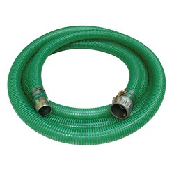 Buchanan BUC-SATG-200-20CKC Saturn 2in Green PVC Suction Hose 20ft with Couplings