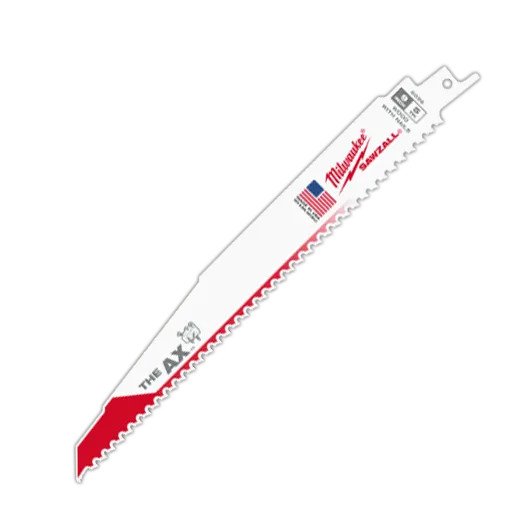 Milwaukee MIL-48-00-502X100PK The AX Nail Embedded Wood Sawzall Blade 100pk
