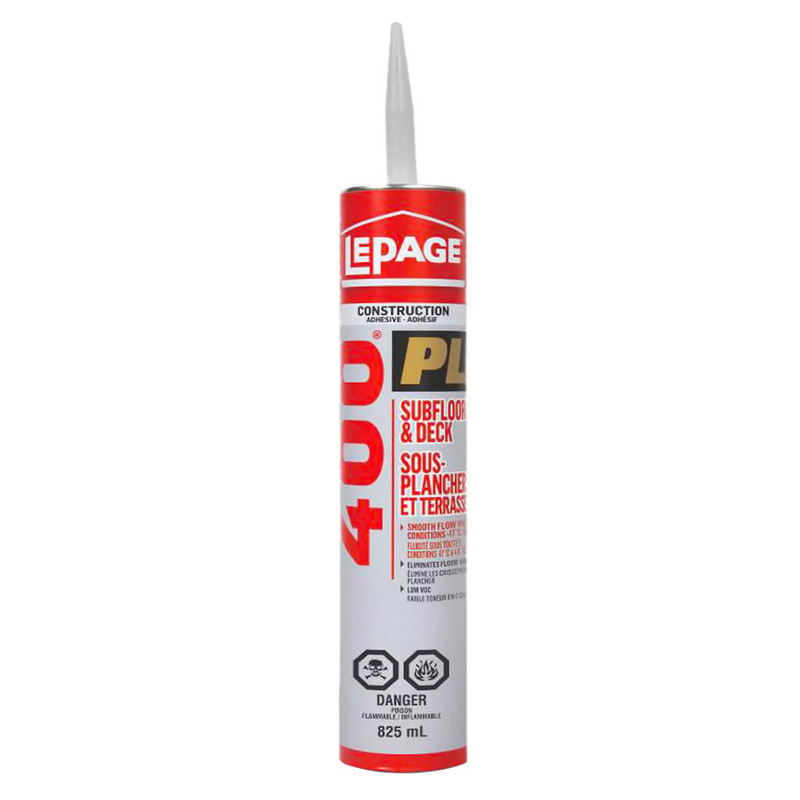LEPAGE LEPAGE-1601357 PL 400 Heavy Duty Subfloor and Deck Adhesive - 825ml