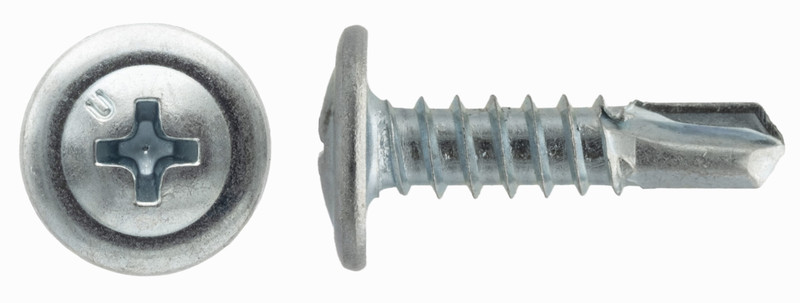 UCAN UCAN-TPW812K U-Drills Phillips Zinc Plated 8-18 x 1/2in Modified Truss Head 1000 pieces