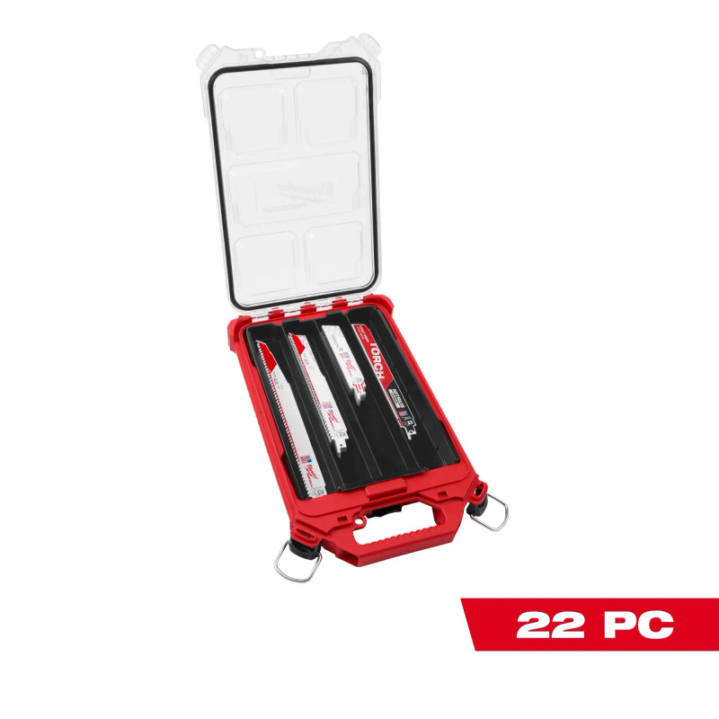 Milwaukee MIL-49-22-5640 Milwaukee 22PC SAWZALL Blade PACKOUT Kit