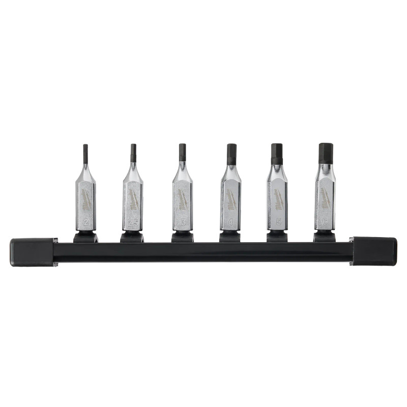 Milwaukee MIL-48-22-9541 6pc 1/4in Drive Hex Bit Socket Set. Metric