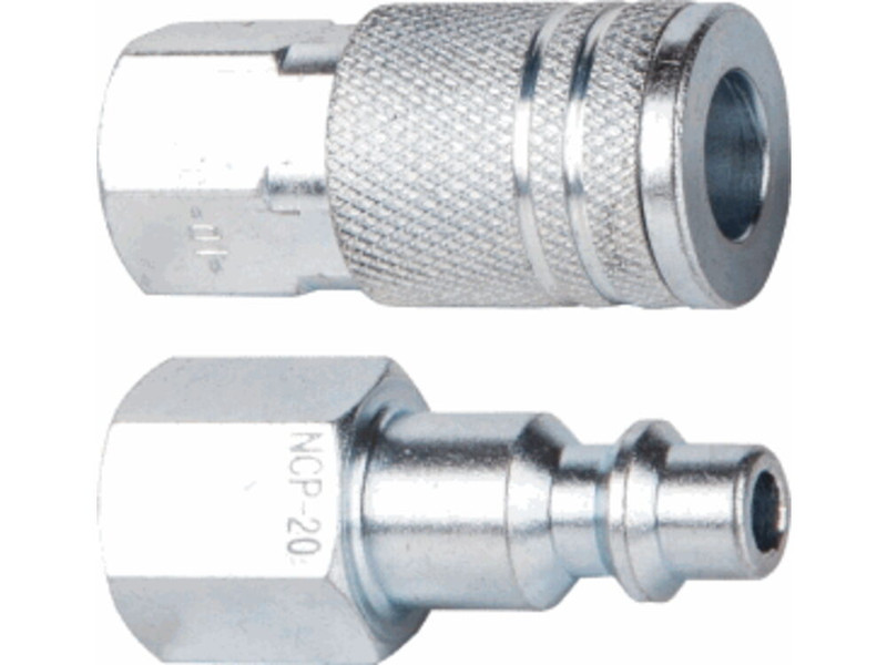 Bissett BIS-BFIT-MFKIT14 Industrial 1/4in Female Nipple and 1/4in Female Coupler Set