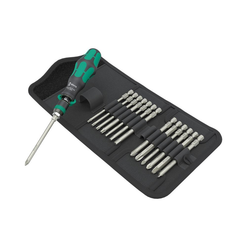 Wera Tools WERA-05051061001 Kraftform Kompakt 838 RA-R M Set 1, 15 pieces